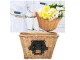 Large Woven Basket for Bicycles for Front Handlebar