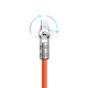 Kampinis laidas Dudao L24AL USB-A – Lightning 30W 1m, oranžinis