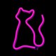 Forever Light LED neoninė dekoracija Katė, rožinė (USB / baterijos)