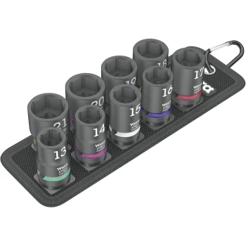 Smūginių galvučių rinkinys Wera Belt C Impaktor 1, 1/2", 9 dalių