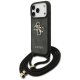 Guess 4G Big Logo dėklas su virvele iPhone 17 Pro, juodas