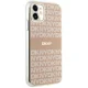 DKNY dėklas iPhone 11 / Xr IML Mono & Stripe MagSafe, rožinis
