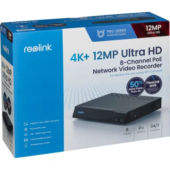Reolink NVS8 8 kanalų PoE NVR vaizdo įrašymo įrenginys su 2 TB HDD