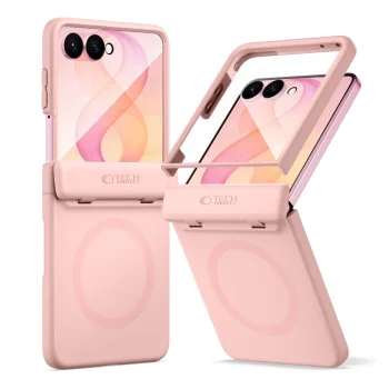 Tech-Protect Kevlar Aura MagSafe dėklas Samsung Galaxy Z Flip 8, rožinis