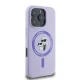 Karl Lagerfeld dėklas iPhone 16 Pro Max Silicone KC Heads MagSafe, violetinis
