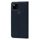 Atverčiamas dėklas Google Pixel 5a 5G iš PU odos su stovu, mėlynas