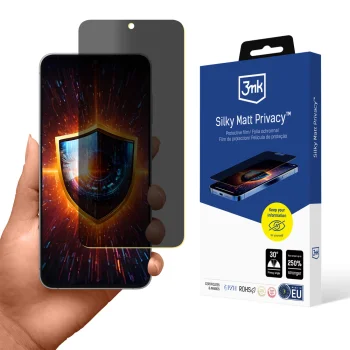 3mk Silky Matt Privacy Screen Protector for Samsung Galaxy S26 FE, Matte