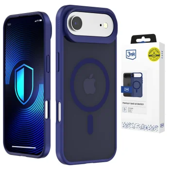 3mk Smoke MagCase dėklas telefonui iPhone Air su „MagSafe“, mėlynas