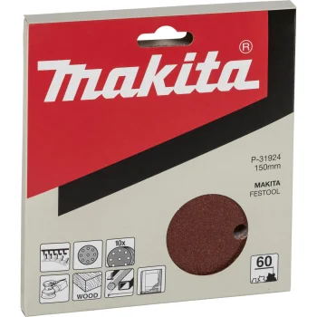 Šlifavimo diskai Makita P-31924, 150 mm, K60, 10 vnt.
