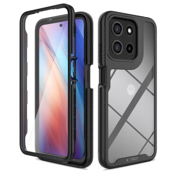 Tech-Protect Defense dėklas Motorola Moto G15 / G15 Power / G05 / E15, juodas