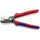 Kabelių žirklės KNIPEX 95 12 200 su dviguba briauna, 200 mm