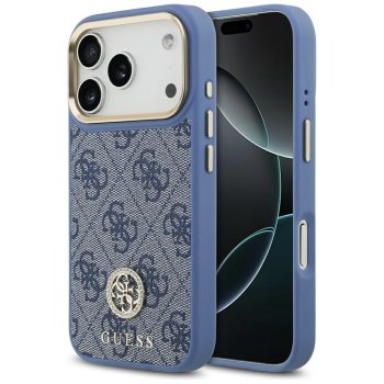 Guess 4G Strass Logo MagSafe Phone Case Cover iPhone 17 Pro - Blue