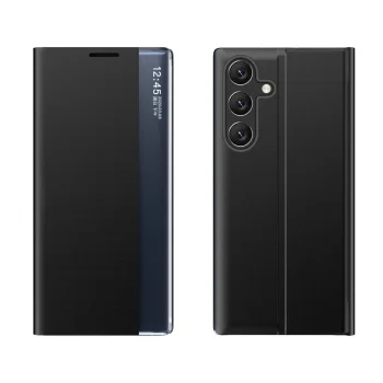Atverčiamasis dėklas Samsung Galaxy A24 4G su stovu Sleep Case, juodas