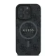Guess 4G Ring Classic Logo MagSafe dėklas, skirtas iPhone 16 Pro Max, juodas