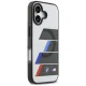 BMW M IML Metal Buttons Tricolor Lines MagSafe dėklas, skirtas iPhone 17, pilkas