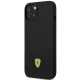 Ferrari dėklas iPhone 14 Plus telefonui Silicone Metal Logo, juodas
