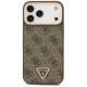 Guess 4G Triangle Logo & Big Strap MagSafe dėklas iPhone 17 Pro Max, rudas