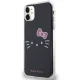 Hello Kitty iPhone 11 / XR dėklas IML Kitty Face, juodas