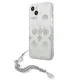 Guess iPhone 13 mini dėklas Peony Chain Collection, sidabrinis
