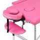 Balance Folding Massage Table, Aluminum, 2 Sections, Pink