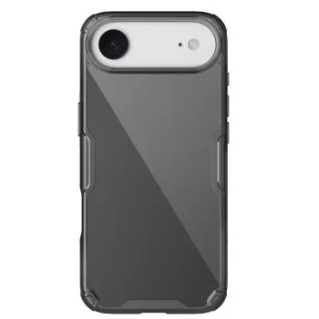 Dėklas Nillkin Nature TPU Pro skirtas iPhone 17 Air, pusiau skaidrus juodas