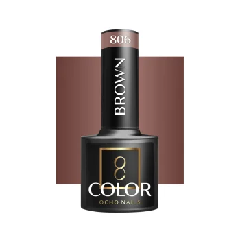 OCHO NAILS Hybrid Nail Polish Brown 806, 5g