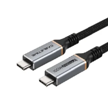 USB4 laidas Type-C į Type-C, 40Gbps, 100W, 8K 60Hz, 1m, juodas