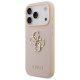 Guess dėklas iPhone 17 Pro modeliams Grained Big 4G & Classic Logo, rožinis
