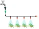 Water Curtain and Irrigation System, 20m, Black/Orange