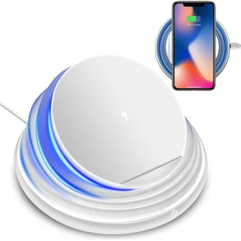 Belaidis indukcinis įkroviklis Qi Fast 10W USB-C