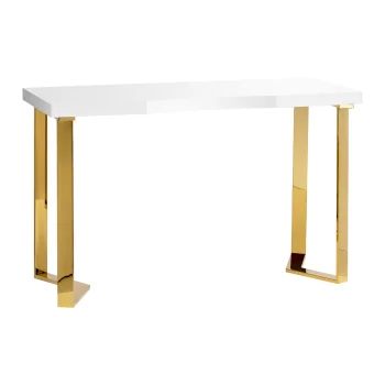 Cosmetic Manicure Table Momo 05-GL, White/Gold