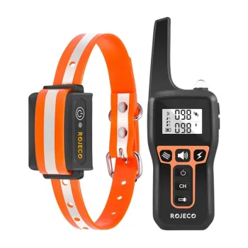 Elektrinis šunų dresavimo antkaklis Rojeco PD529, 1000 m, oranžinis