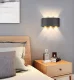 Lauko sieninis šviestuvas, dvikryptis LED, 6W, juodas