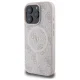 Guess 4G Ring Classic Logo MagSafe dėklas iPhone 16 Pro Max, rožinis