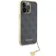 Guess dėklas iPhone 15 Pro Max telefonui 4G Charm, pilkas