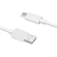 USB laidas OPPO DL129, USB-A į USB-C, 8 A, 1 m, baltas