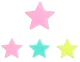 Stars fluorescenc 100 pcs mix