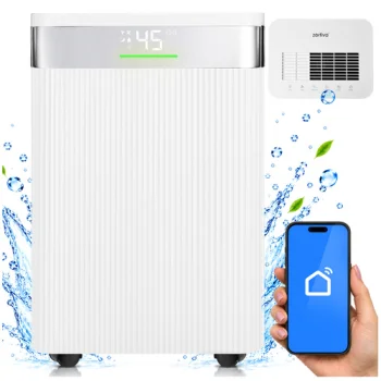 Oro sausintuvas Zortiva Zeviss 2000, 20 l/24 h, WiFi, 4,3 l, baltas