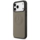 Mercedes dėklas iPhone 17 Pro Max telefonui Leather Vintage Logo MagSafe, smėlio