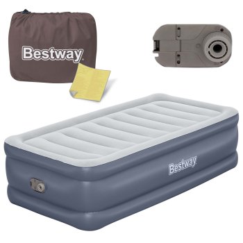 Bestway Twin pripučiamas čiužinys su integruota pompa, 191x97x51 cm, 6713G