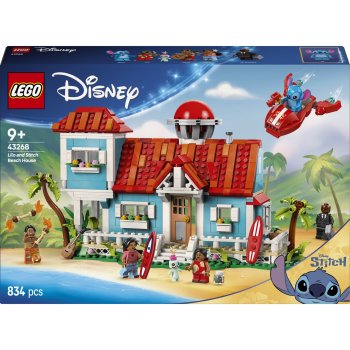 LEGO Disney 43268 Lilo ir Stičo paplūdimio namelis (834 dalys)