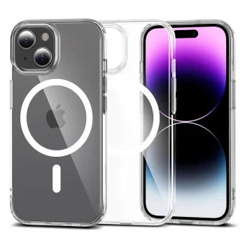 Tech-Protect FlexAir Hybrid MagSafe dėklas telefonui iPhone 15, skaidrus