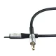 3Mk Protection AUX garso laidas 3.5 mm - USB-C, 1 m, sidabrinis