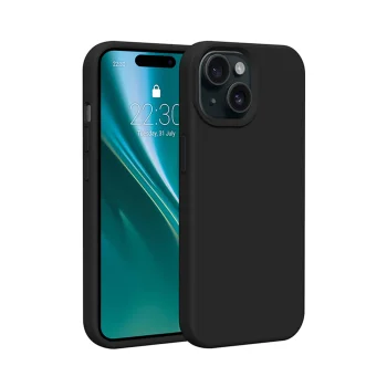 Etteri Silicone Case dėklas Apple iPhone 14 telefonui, juodas