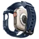 Apsauginis dėklas su dirželiu Spigen Rugged Armor Pro, Apple Watch Ultra 1 / 2 (49mm), tamsiai mėlynas