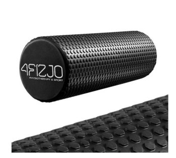 4Fizjo CARE+ masažinis volas su dygliukais, 45 cm, juodas
