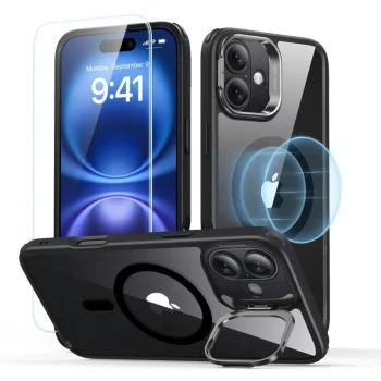 ESR Case and Tempered Glass Set for Apple iPhone 16 Plus - Black