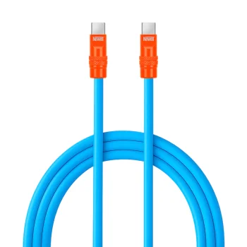 Newell USB-C – USB-C laidas, 100 W, 2 m, silikoninis, mėlynas ir oranžinis