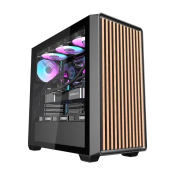 Kompiuterio korpusas Darkflash DS900WD su 4 ventiliatoriais, juodas