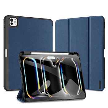 Atverčiamasis dėklas Dux Ducis Domo skirtas Xiaomi Pad 6 / 6 Pro su stovu, mėlynas